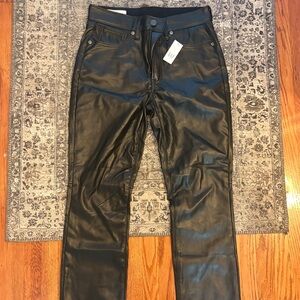 GAP vintage high rise leather pant